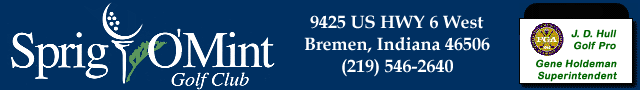 Sprig O'Mint Golf Club - Banner